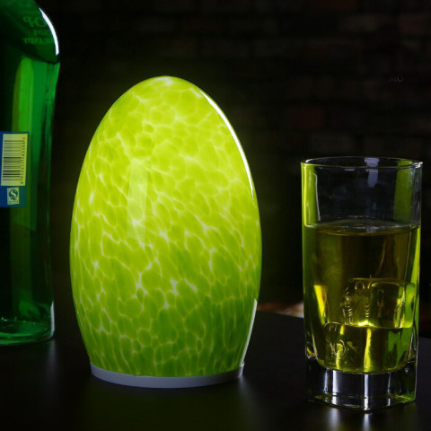 Green Glass Cordless Table Lamp  Built-in 4400mAh Lithium Battery